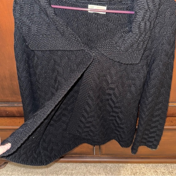 JM Collection Black Women's Cardigan - Picture 3 of 4